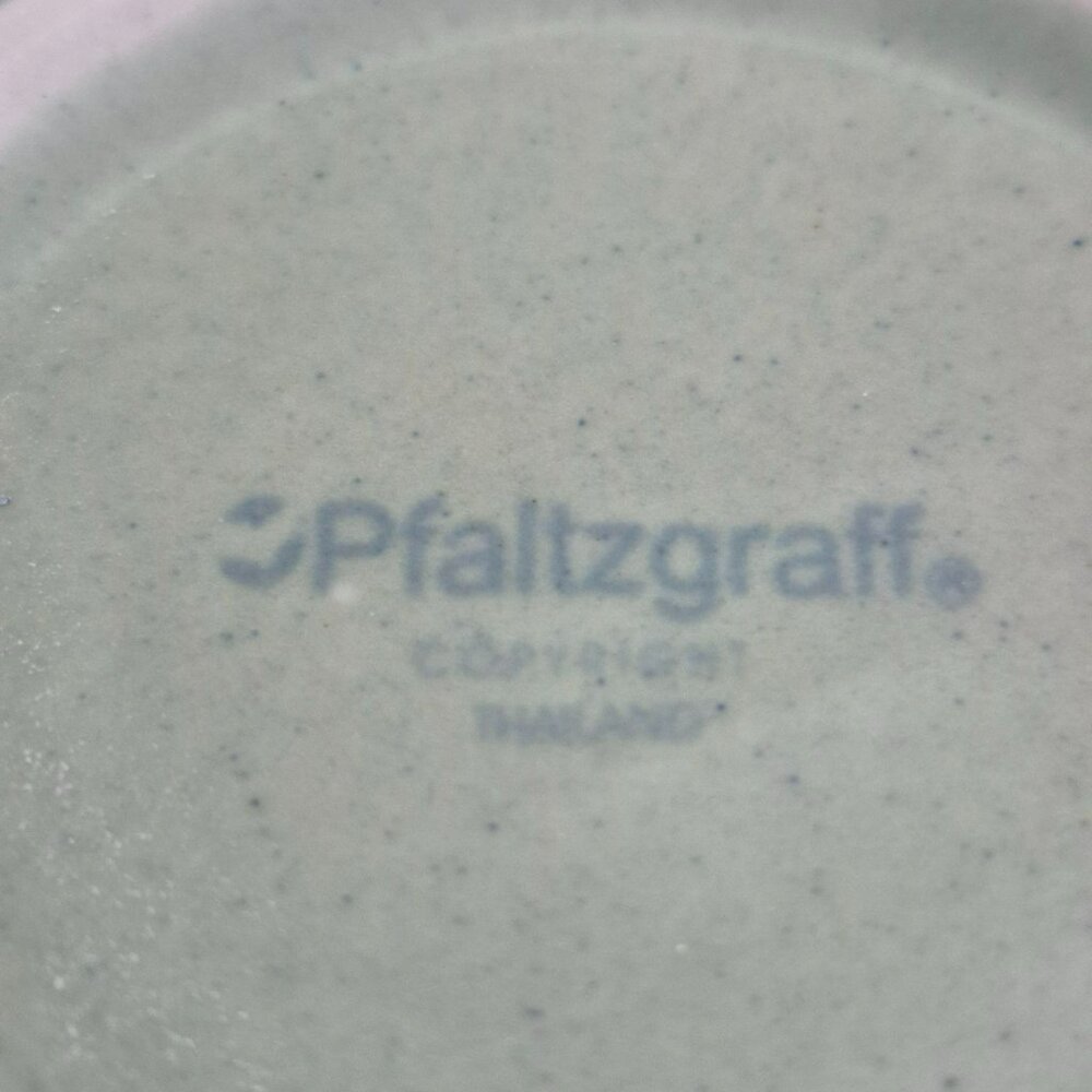 Pfaltzgraff Sphere Stoneware Mug Set of 2, Charcoal Gray & Green Modern Design - Picture 6 of 8